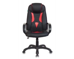 Кресло игровое Zombie Viking-8 черный/красный эко.кожа крестовина пластик