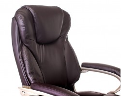 Кресло руководителя Бюрократ T-9916/BROWN коричневый рец.кожа/кожзам-foto8