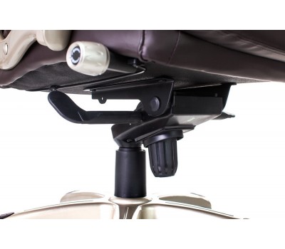 Кресло руководителя Бюрократ T-9916/BROWN коричневый рец.кожа/кожзам