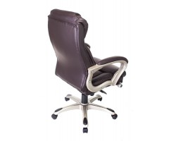 Кресло руководителя Бюрократ T-9916/BROWN коричневый рец.кожа/кожзам-foto3