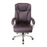 Кресло руководителя Бюрократ T-9916/BROWN коричневый рец.кожа/кожзам