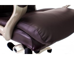 Кресло руководителя Бюрократ T-9916/BROWN коричневый рец.кожа/кожзам-foto6
