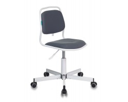 Кресло детское Бюрократ KD-1/26-25 без подлокотников серый 26-25 крестовина металл