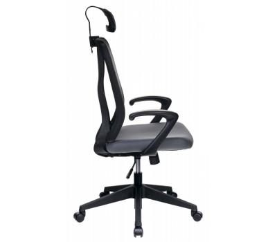 Кресло руководителя Бюрократ MC-411-H/DG/26-25 серый TW-04 сиденье серый 26-25 сетка/ткань