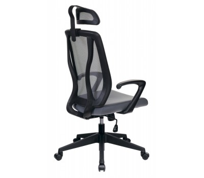 Кресло руководителя Бюрократ MC-411-H/DG/26-25 серый TW-04 сиденье серый 26-25 сетка/ткань