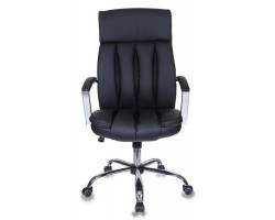 Кресло руководителя Бюрократ T-8000SL черный эко.кожа крестовина металл хром