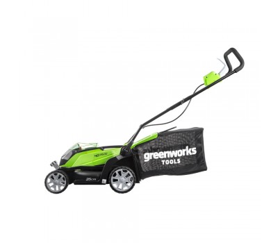 Аккумуляторная газонокосилка Greenworks G40LM35K2