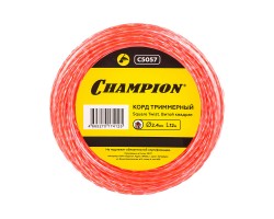 Леска для триммера Champion Square Twist DUO 2,4 мм x 12 м