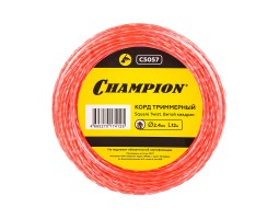 Леска для триммера Champion Square Twist DUO 2,4 мм x 12 м