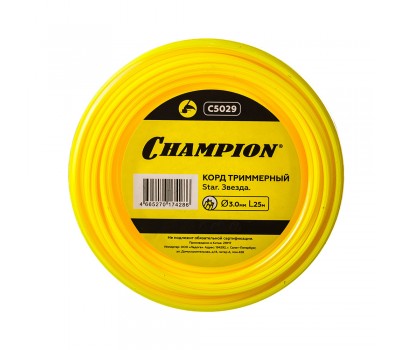 Леска для триммера Champion Star 3,0 мм x 25 м