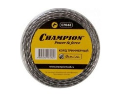 Леска для триммера Champion Tri-twist 3.0мм х 12м
