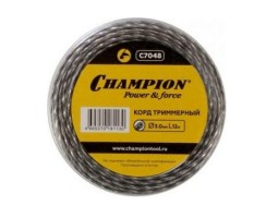 Леска для триммера Champion Tri-twist 3.0мм х 12м