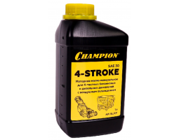 Масло  для 4-тактных двигателей  CHAMPION SAE 30, 1Л  минеральное