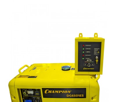 Дизельный генератор Champion DG6501ES+ATS