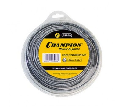 Леска для триммера (корд) 3 ММ. ROUND PRO (БЕСШУМНАЯ) - 50 МЕТРОВ