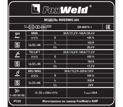 Сварочный полуавтомат Invermig 205