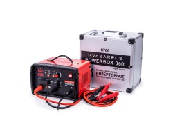 Инверторное пуско-зарядное устройство KVAZARRUS PowerBox 360i, таймер, алюминиевый кейс