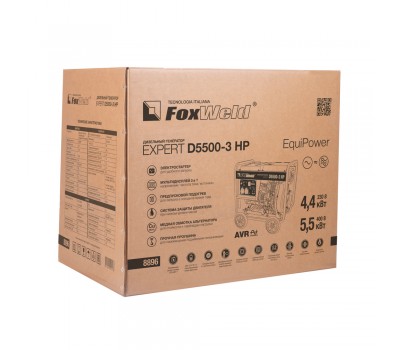 Дизельный генератор FoxWeld Expert D5500-3 HP