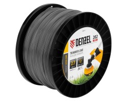 Леска для триммера двухкомпонентная звезда, 2,7мм х 202м, на DIN катушке EXTRA CORD Denzel