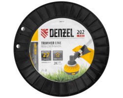 Леска для триммера двухкомпонентная звезда, 2,7мм х 202м, на DIN катушке EXTRA CORD Denzel-foto3