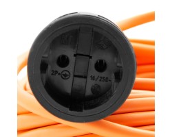 Удлинитель-шнур силовой 20 м, 16А, тип УХ16, ПВС, 1 розетка без заземления Сибртех-foto3