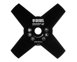 Диск для триммера , 255 х 25,4 4 лезвия Denzel