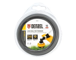 Леска для триммера, двухкомпонентная круглая 2.65 мм, 15 м Extra cord Denzel-foto2
