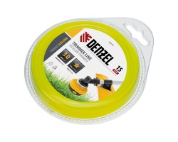 Леска для триммера, звезда 3 мм х 15 м, блистер Flex cord Denzel