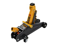 Домкрат гидравлический подкатной с фиксатором, 2 т, 130-330 мм Denzel-foto2