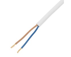 Шнур сетевой Energy Series, ПВС, 1,5 м, 2 x 1 мм, с неразборной вилкой, белый, Denzel-foto3