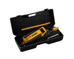 Домкрат гидравлический подкатной с фиксатором, 2,8 т, 135-385 мм, в кейсе Denzel-foto12