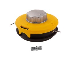 Катушка триммерная полуавтоматическая, легкая заправка лески, гайка M10x1.25, винт M10-M10, алюминиевая кнопка Denzel-foto10