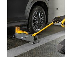 Домкрат гидравлический подкатной с фиксатором, 3 т, 190-532 мм, SUV/ Denzel-foto23