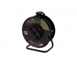 Удлинитель силовой 30 м, 16А, тип УХз16, КГ 3 x 1.5 мм, на стальной катушке, 4 розетки Сибртех-foto7