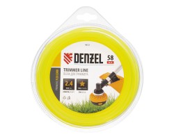Леска для триммера, звезда 2.4 мм х 58 м, блистер Flex cord Denzel-foto2