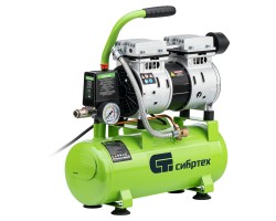 Компрессор безмаслянный малошумный МБ 750/10,750 Вт, 10 л, 150 л/мин// Сибртех 