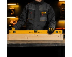 Уровень алюминиевый, магнит, фрезерованный, 3 глазка (1 зеркал.) 0,5 мм/м, 800 мм Denzel-foto15