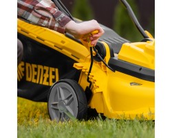 Газонокосилка электрическая GMC-1800, шир. 38см, 1800 Вт, 6 уров., травосб. 35 л Denzel-foto26