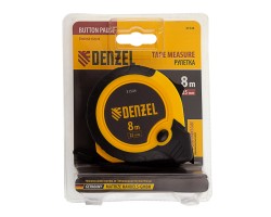 Рулетка 8м х 25мм, двухкомп. корпус, кнопка-пауза Denzel-foto8