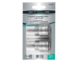 Муфта универсальная быстросъемная ("мама") 1/4, со штуцером "елка" под шланг 6 мм, 2 шт, Stels-foto4