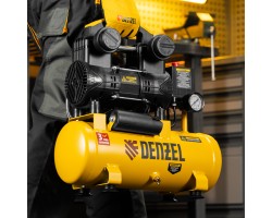 Компрессор безмасл. малошумный DLP-950/10, 950Вт,10 л, 2850 об/мин, 170 л/мин Denzel-foto20