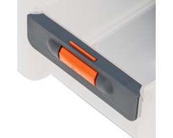 Органайзер для хранения с выдвижными лотками 310х150х260мм, 4 секции, пластик Stels-foto9