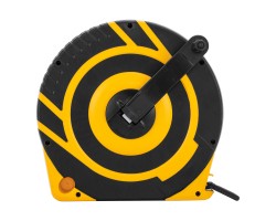 Рулетка геодезическая 50 м х 15 мм, закрытый корпус, фиберглассовая лента Denzel-foto5