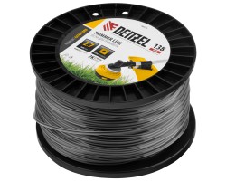 Леска для триммера двухкомпонентная квадрат, 2,7мм х 138м, на DIN катушке EXTRA CORD Denzel-foto2