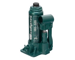 Домкрат гидравлический бутылочный, 3 т, 180-320 мм Сибртех-foto2