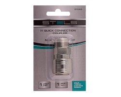 Муфта универсальная быстросъемная ("мама") внешняя резьба 1/2, 1 шт, Stels-foto3