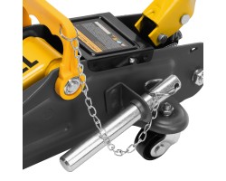 Домкрат гидравлический подкатной с фиксатором, 2,8 т, 135-385 мм Denzel-foto15