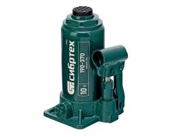 Домкрат гидравлический бутылочный, 10 т, 190-370 мм Сибртех-foto2