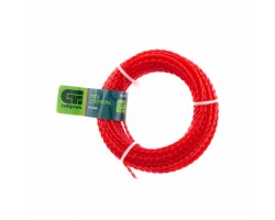 Леска для триммера овальная витая, 2.4 мм х 15 м, Сибртех