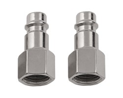 Ниппель универсальный быстросъемный ("папа") 1/4, внутренняя резьба, 2 шт, Stels-foto3